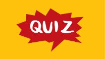 Das Wort Quiz mit Fragezeichen umgeben