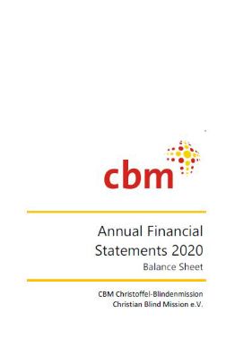 CBM-Logo und Aufschrift &quot;Annual Financial Statements 2020&quot;