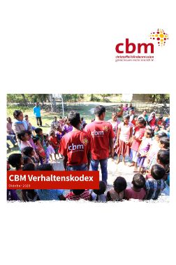 Titelseite des &quot;Code of Conduct&quot; von CBM International