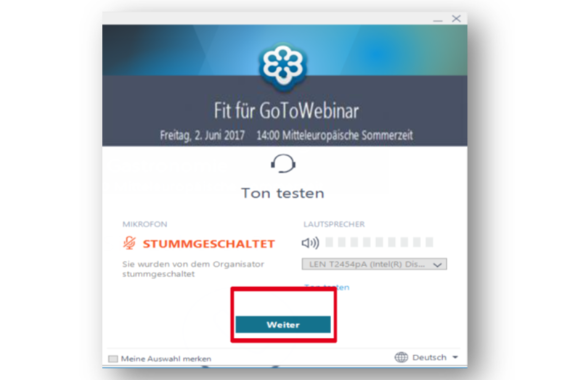 Möchten Sie diese Datei ausführen? Rot umkringelt: Datei ausführen, rot umkringelt: Lautsprecher